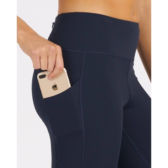 Vuori Women Ink Stride Performance Leggings 7/8 Length Stretch Side Pockets Sz S - Picture 7 of 11